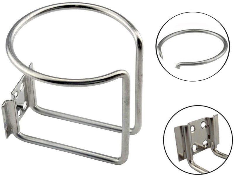 Fubeasi Z-Color 2pcs Stainless Steel Boat Ring Cup Drink Holder Universal Drinks Holders for Marine Yacht Truck RV Car Trailer Hardware - Image 5